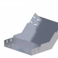 Лоток угловой вертикальный вверх ЛМс-45В 300х50-1,2ц УТ1,5