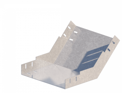 Лоток угловой вертикальный вверх ЛМс-45В 300х50-1,5ц УТ2,5