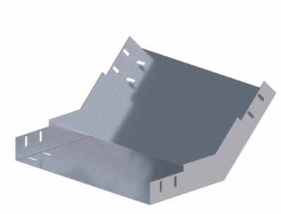 Лоток угловой вертикальный вверх ЛМс-45В 400х80-1,0ц УТ1,5