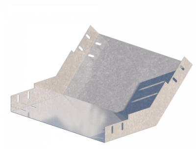 Лоток угловой вертикальный вверх ЛМс-45В 400х80-1,5ц УТ2,5