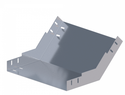 Лоток угловой вертикальный вверх ЛМс-45В 500х80-0,7ц УТ1,5