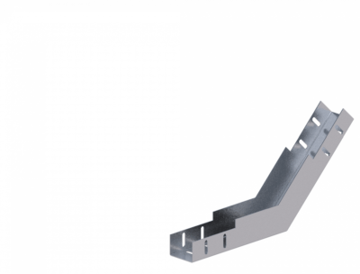 Лоток угловой вертикальный вверх ЛМс-45В 50х50-1,0ц УТ1,5