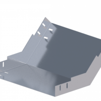 Лоток угловой вертикальный вверх ЛМс-45В 600х100-0,7ц УТ1,5