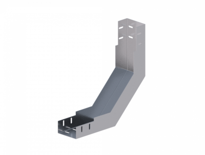Лоток угловой вертикальный вверх ЛМс-90В 100х80-1,5ц УТ1,5