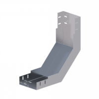 Лоток угловой вертикальный вверх ЛМс-90В 150х80-1,2ц УТ1,5