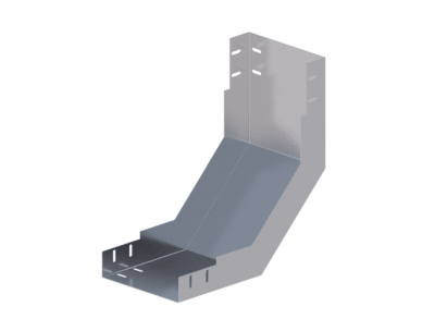 Лоток угловой вертикальный вверх ЛМс-90В 200х65-1,5ц УТ1,5