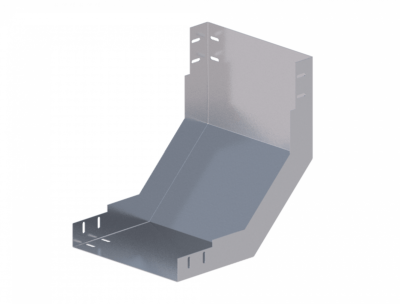 Лоток угловой вертикальный вверх ЛМс-90В 300х100-1,2ц УТ1,5