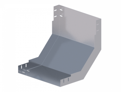 Лоток угловой вертикальный вверх ЛМс-90В 500х65-1,2ц УТ1,5