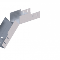 Лоток угловой вертикальный вниз ЛМс-45Н 100х65-1,5ц УТ1,5