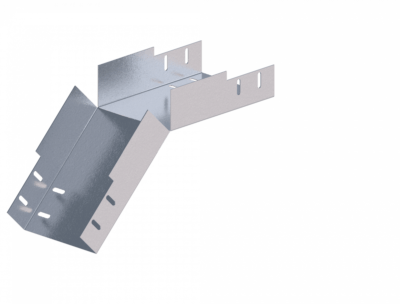 Лоток угловой вертикальный вниз ЛМс-45Н 150х100-1,0ц УТ1,5