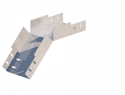 Лоток угловой вертикальный вниз ЛМс-45Н 150х150-1,2ц УТ2,5