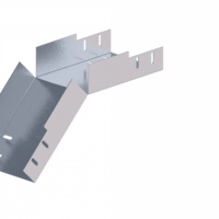 Лоток угловой вертикальный вниз ЛМс-45Н 150х50-1,0ц УТ1,5