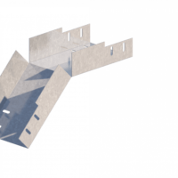 Лоток угловой вертикальный вниз ЛМс-45Н 150х65-1,5ц УТ2,5