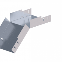 Лоток угловой вертикальный вниз ЛМс-45Н 200х100-1,0ц УТ1,5