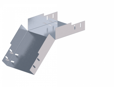 Лоток угловой вертикальный вниз ЛМс-45Н 200х200-1,5ц УТ1,5
