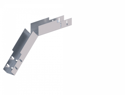 Лоток угловой вертикальный вниз ЛМс-45Н 50х50-1,2ц УТ1,5