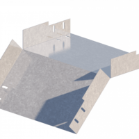 Лоток угловой вертикальный вниз ЛМс-45Н 600х150-0,7ц УТ2,5