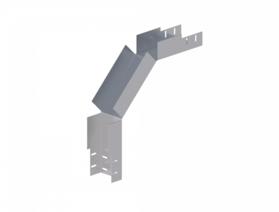 Лоток угловой вертикальный вниз ЛМс-90Н 100х100-1,0ц УТ1,5