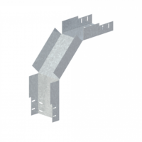 Лоток угловой вертикальный вниз ЛМс-90Н 150х80-0,7ц УТ2,5