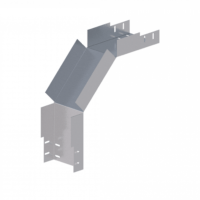 Лоток угловой вертикальный вниз ЛМс-90Н 150х80-1,2ц УТ1,5