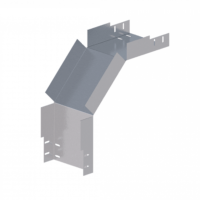 Лоток угловой вертикальный вниз ЛМс-90Н 200х100-1,0ц УТ1,5