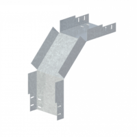 Лоток угловой вертикальный вниз ЛМс-90Н 200х100-1,0ц УТ2,5