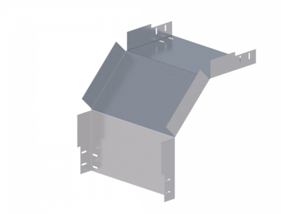 Лоток угловой вертикальный вниз ЛМс-90Н 400х200-2,0ц УТ1,5