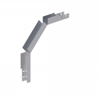 Лоток угловой вертикальный вниз ЛМс-90Н 50х50-1,2ц УТ1,5