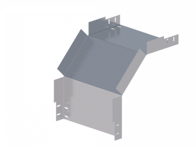 Лоток угловой вертикальный вниз ЛМс-90Н 600х80-1,2ц УТ1,5
