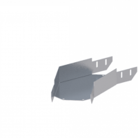 Лоток угловой горизонтальный ЛМс-135Г 150х65-1,2ц УТ1,5