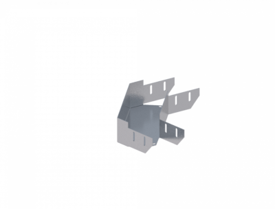 Лоток угловой горизонтальный ЛМс-90Г 100х100-1,2ц УТ1,5