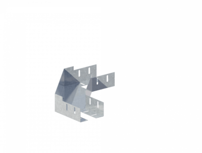 Лоток угловой горизонтальный ЛМс-90Г 100х100-1,2ц УТ2,5