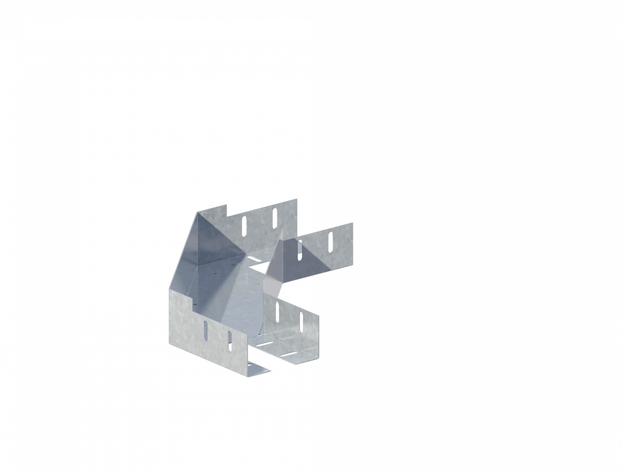 Лоток угловой горизонтальный ЛМс-90Г 100х100-1,2ц УТ2,5