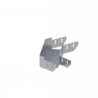 Лоток угловой горизонтальный ЛМс-90Г 100х100-1,5ц УТ1,5