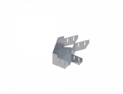 Лоток угловой горизонтальный ЛМс-90Г 100х50-1,0ц УТ1,5