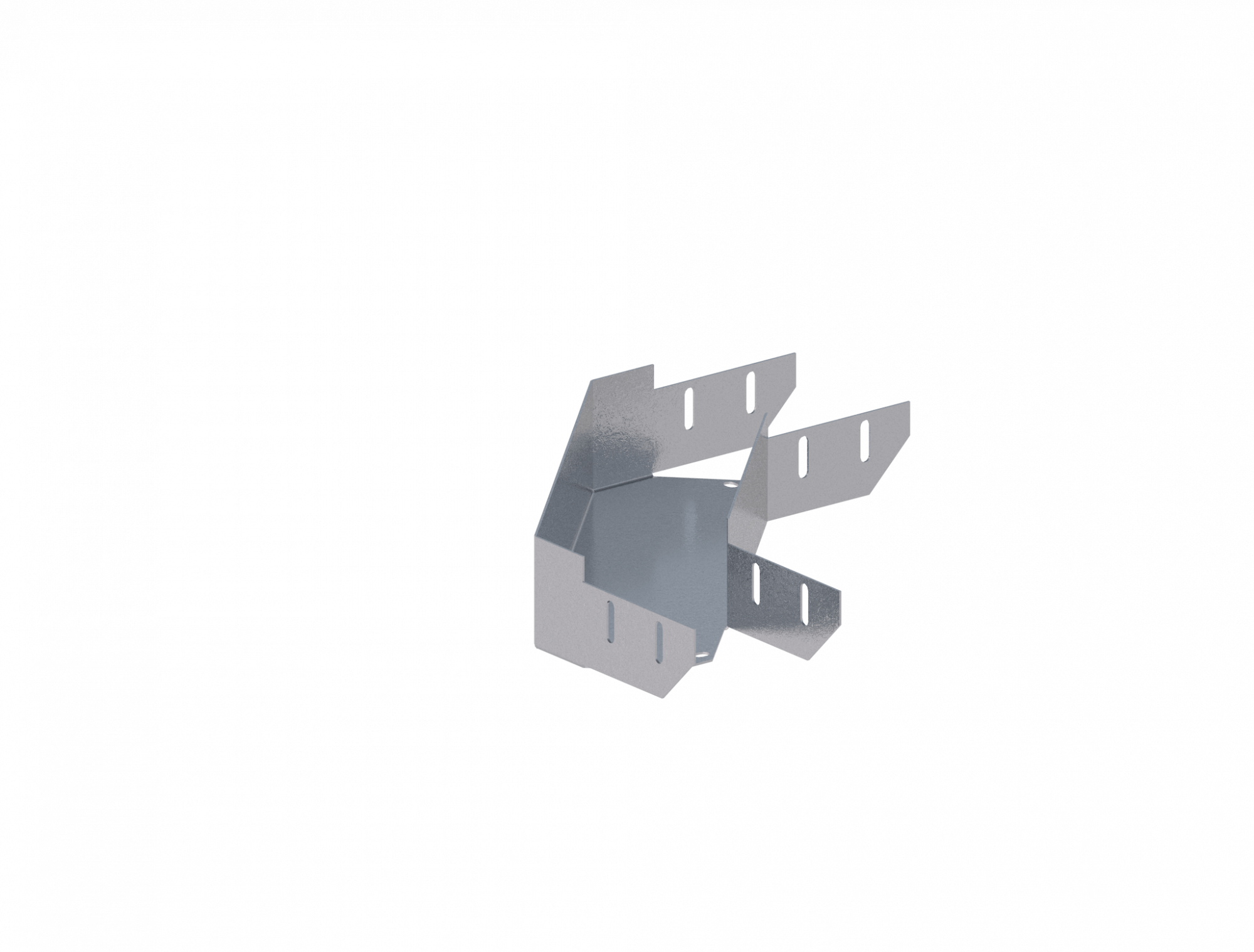 Лоток угловой горизонтальный ЛМс-90Г 100х50-1,0ц УТ1,5