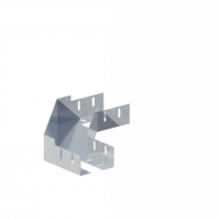 Лоток угловой горизонтальный ЛМс-90Г 100х65-1,5ц УТ2,5