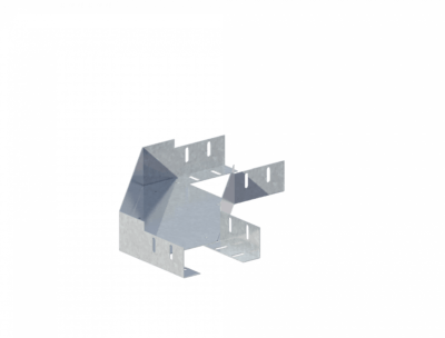 Лоток угловой горизонтальный ЛМс-90Г 150х150-1,0ц УТ2,5