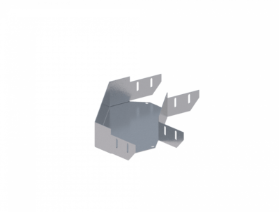 Лоток угловой горизонтальный ЛМс-90Г 150х50-1,2ц УТ1,5