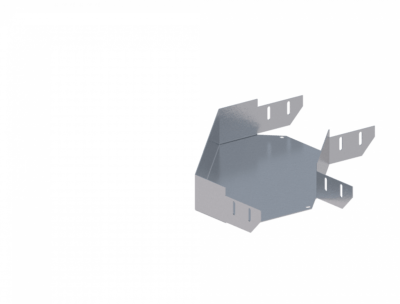 Лоток угловой горизонтальный ЛМс-90Г 200х80-1,5ц УТ1,5