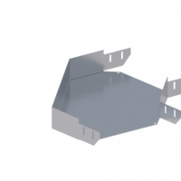 Лоток угловой горизонтальный ЛМс-90Г 300х50-1,2ц УТ1,5