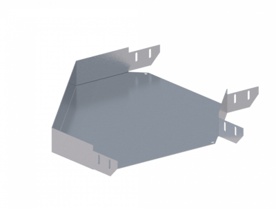 Лоток угловой горизонтальный ЛМс-90Г 400х150-1,5ц УТ1,5