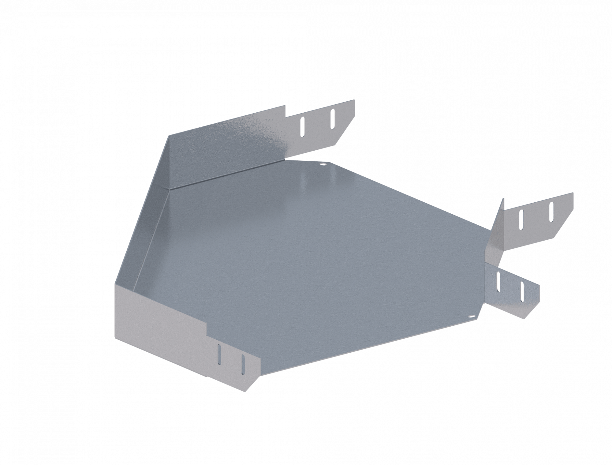 Лоток угловой горизонтальный ЛМс-90Г 400х80-1,2ц УТ1,5