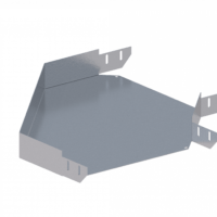 Лоток угловой горизонтальный ЛМс-90Г 500х200-2,0ц УТ1,5