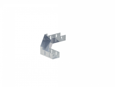 Лоток угловой горизонтальный ЛМс-90Г 50х50-1,2ц УТ2,5