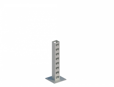 Стойка кабельная напольная сдвоенная К1150Н2 У3 (s=2,5мм, s1=5,0мм)