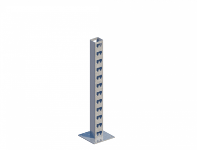 Стойка кабельная напольная сдвоенная К1151Н2ц УТ2,5 (s=2,0мм, s1=2,0мм)