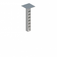 Стойка кабельная потолочная сдвоенная К1150П2 У3 (s=2,5мм, s1=5,0мм)