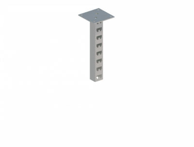 Стойка кабельная потолочная сдвоенная К1150П2 У3 (s=2,5мм, s1=5,0мм)