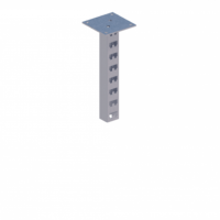 Стойка кабельная потолочная сдвоенная К1150П2ц УТ1,5 (s=2,5мм, s1=5,0мм)